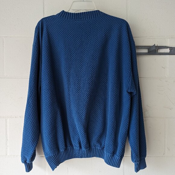 Vintage Boundary Line Waffle Sweater Amish Country Pennsylvania - Picture 2 of 15